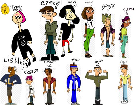 total drama pocket tail island characters.